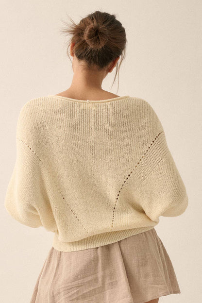 The Willow Pointelle Sweater