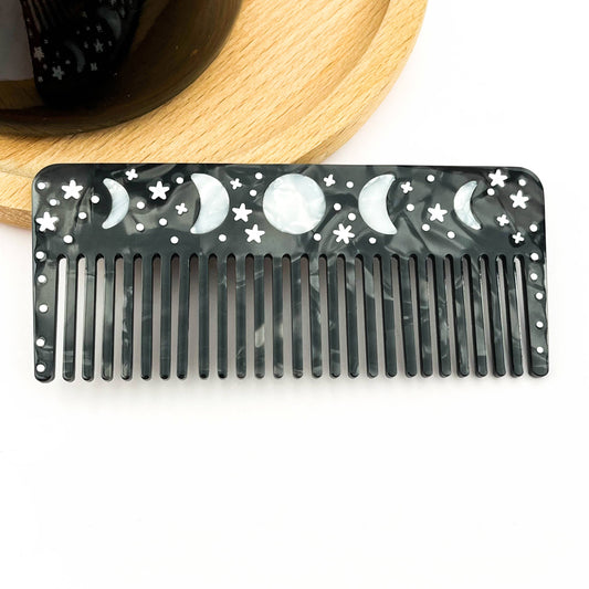 Black Starry Night Hair Clip