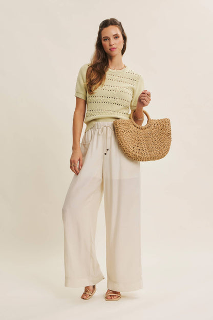 Vintage Breeze Pointelle Sweater