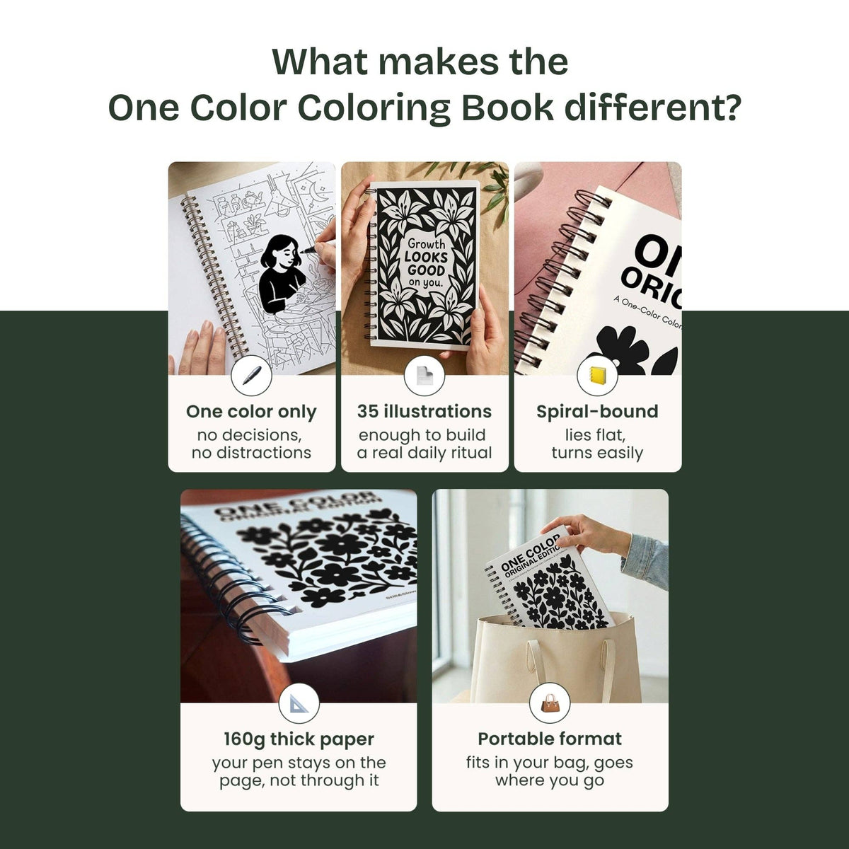 One Color Coloring Book - Animal Edition