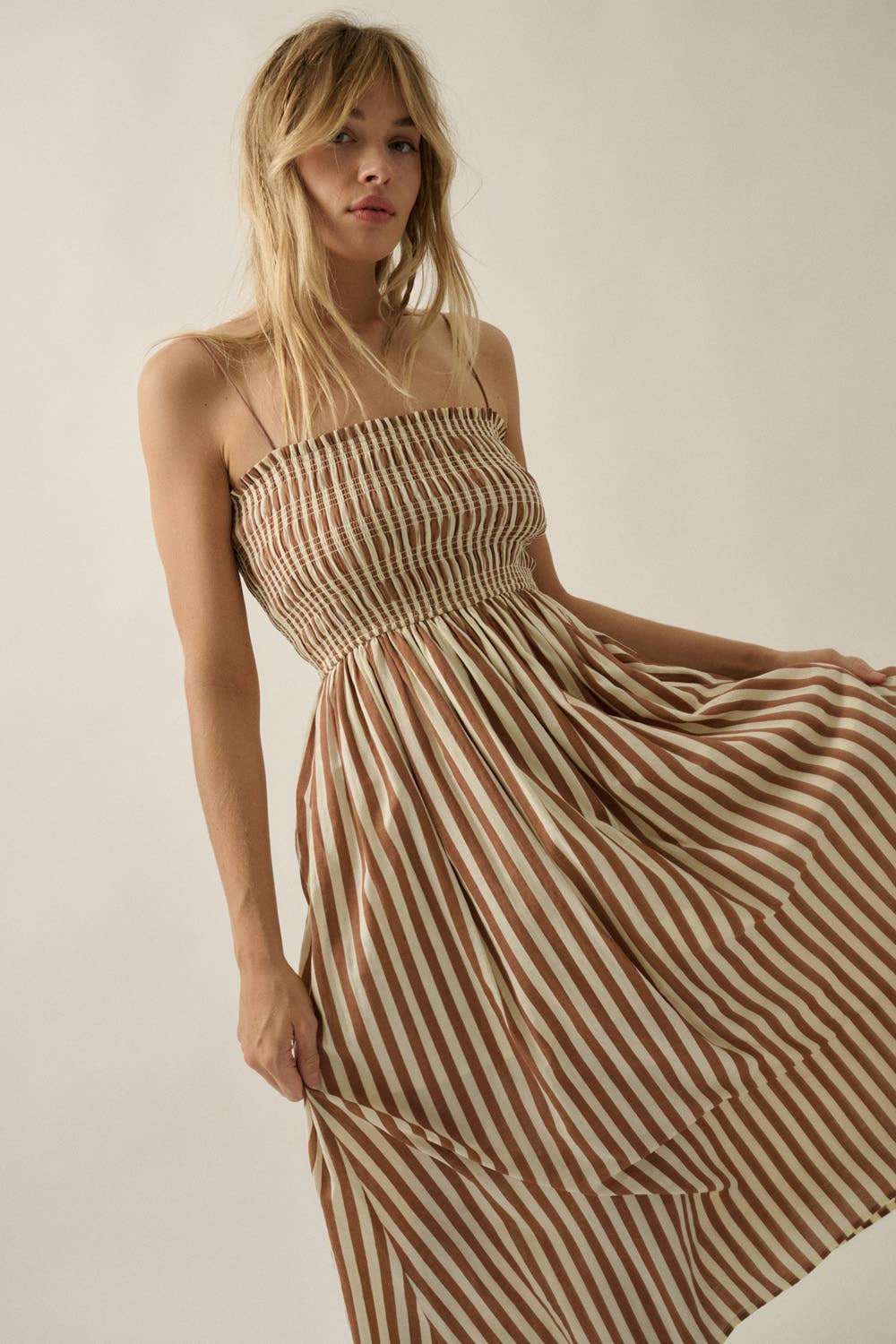 Harbor Stripe Midi Dress