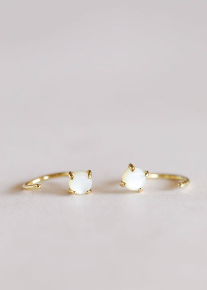 Huggies - Mother of Pearl - Earrings