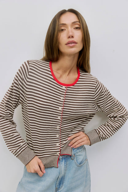 The Montana Striped Cardigan