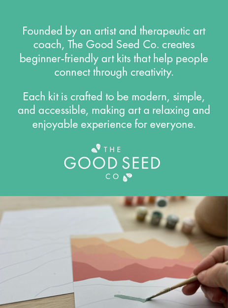 The Good Seed Minimalist Paint-by-Number Kit - Sun + Moon