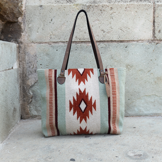 Florita Zapotec Wool Tote–Handwoven in Oaxaca