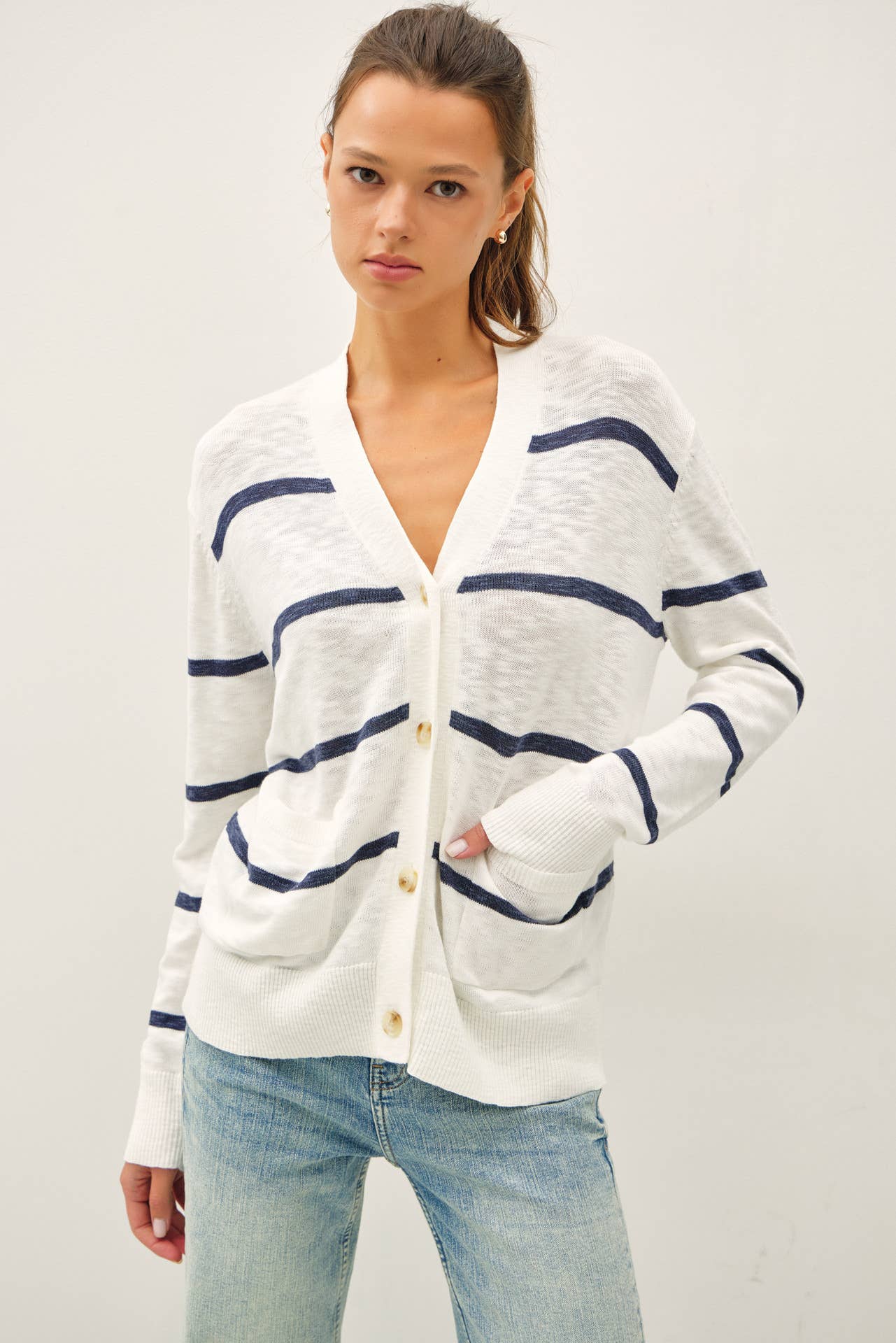Sydney Classic Striped Cardi