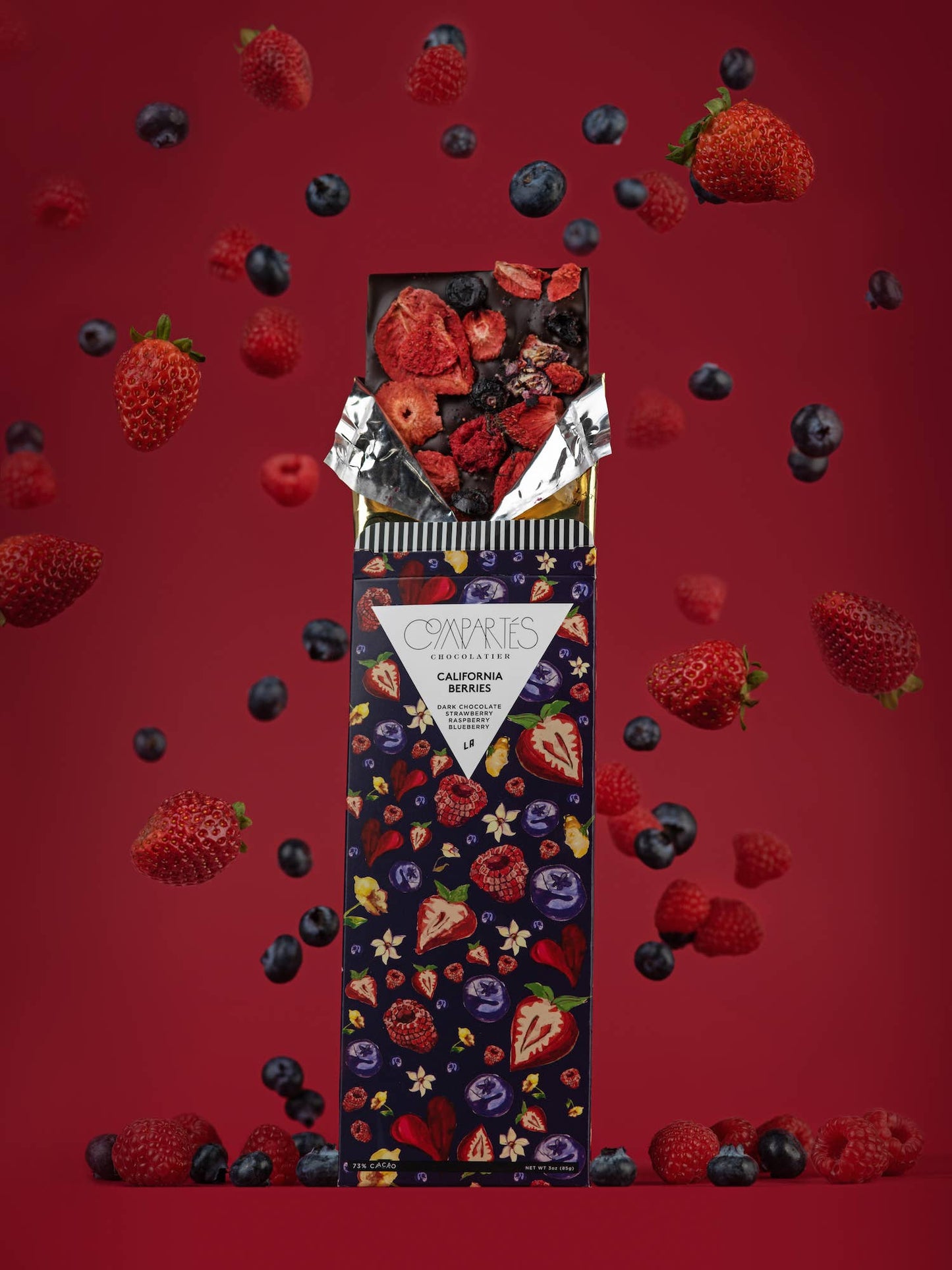 California Berries Dark Chocolate Strawberry Raspberry Blueberry