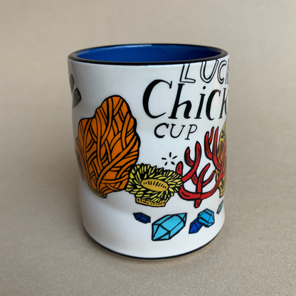 Lucky Chicken Snorkeling with Mermaid Mug - Large