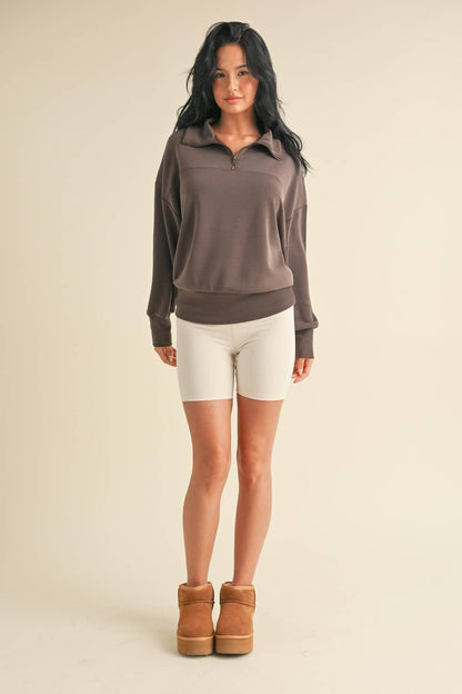 Super Soft Air Scuba Oversized Half Zip