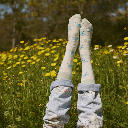 Socks that Protect Pollinators | Beige Hummingbirds