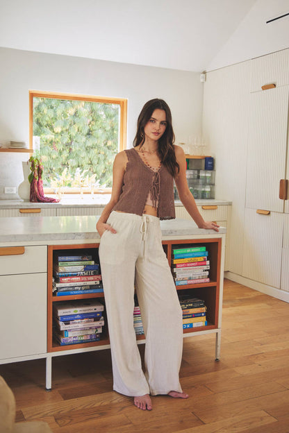 Effortless Striped Linen Pant