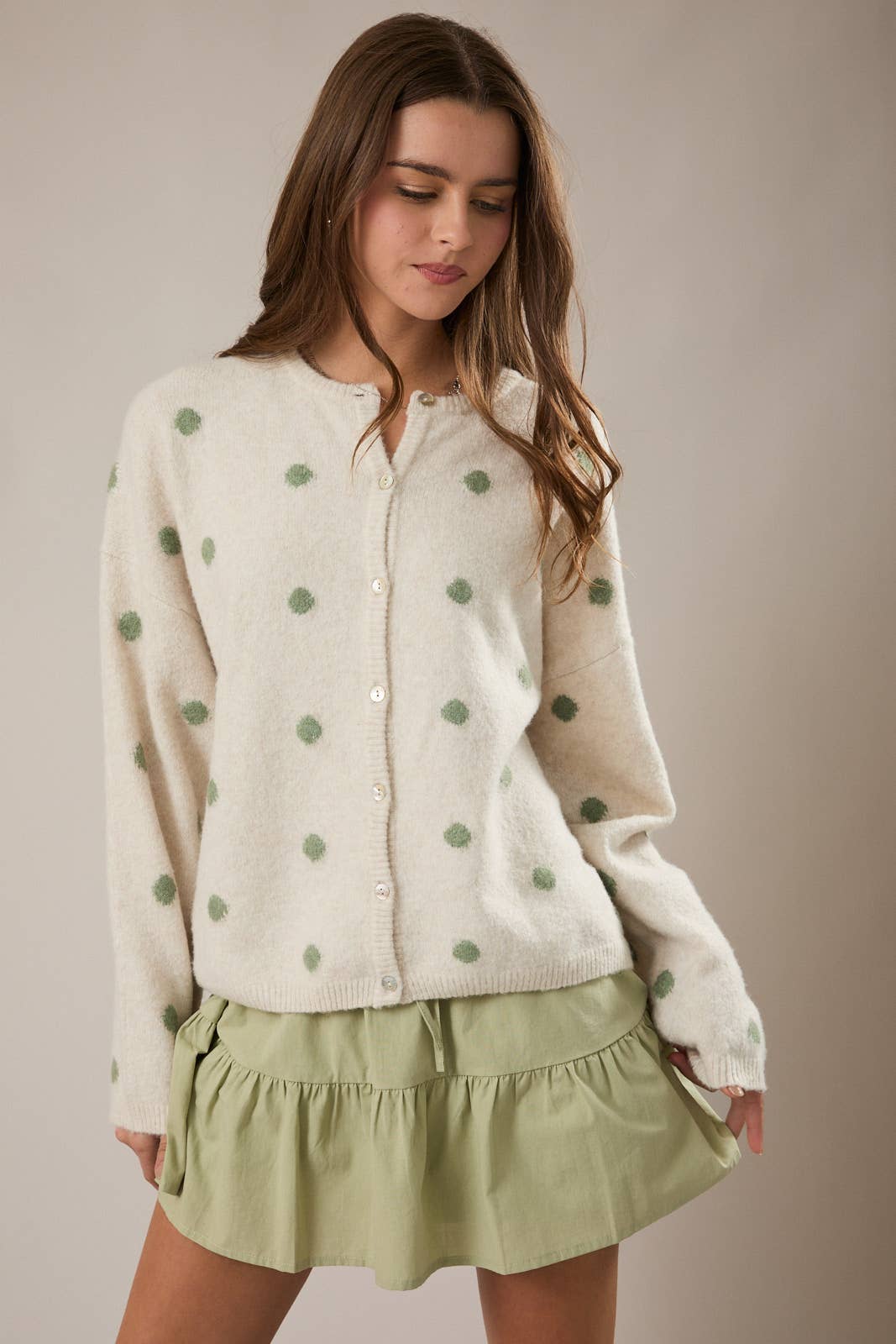 Harbor Dot Sweater Cardigan