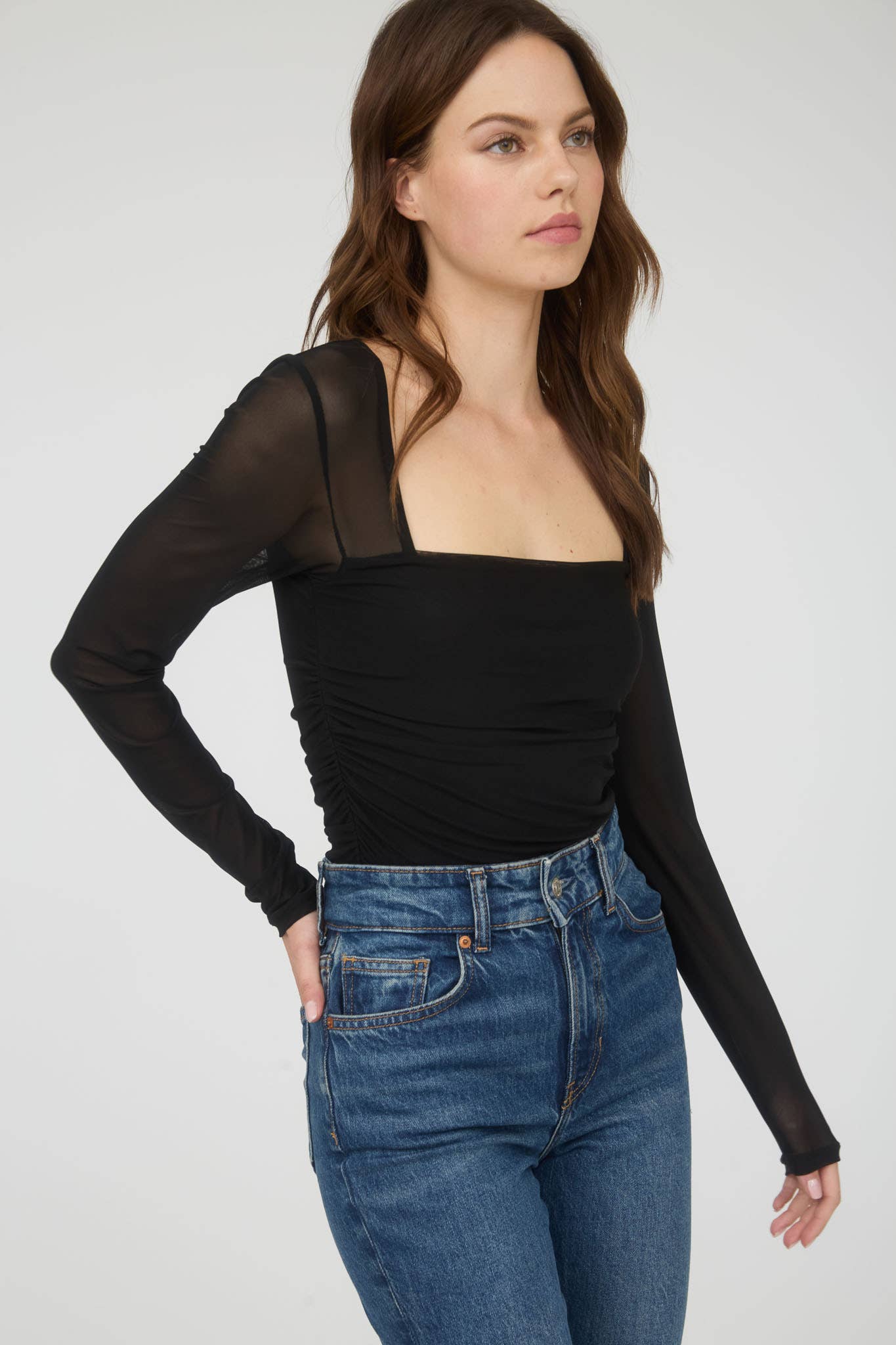 Sydney Square Neck LS Top