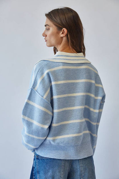 Taylor Contrast Collar Sweater