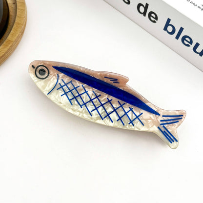 Sardine-Shaped Hair Claw Clip, Ocean Style Hair Clip