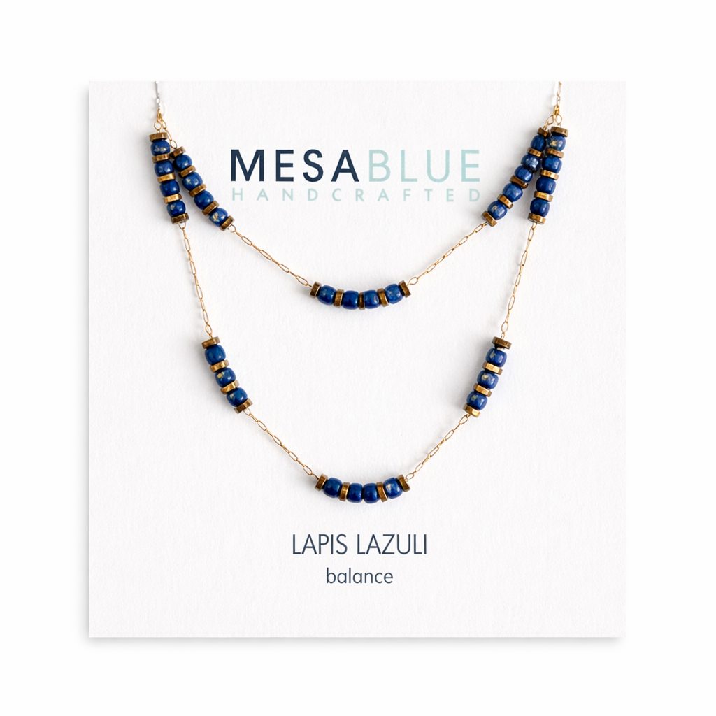 Sq. Gemstone Necklace