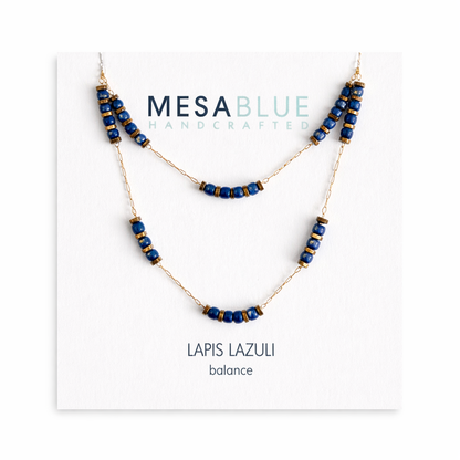 Sq. Gemstone Necklace