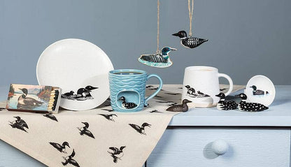 Small Plate with Loons
