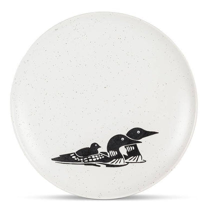 Small Plate with Loons