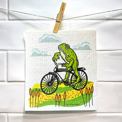 Cute Frog Swedish Dishcloth