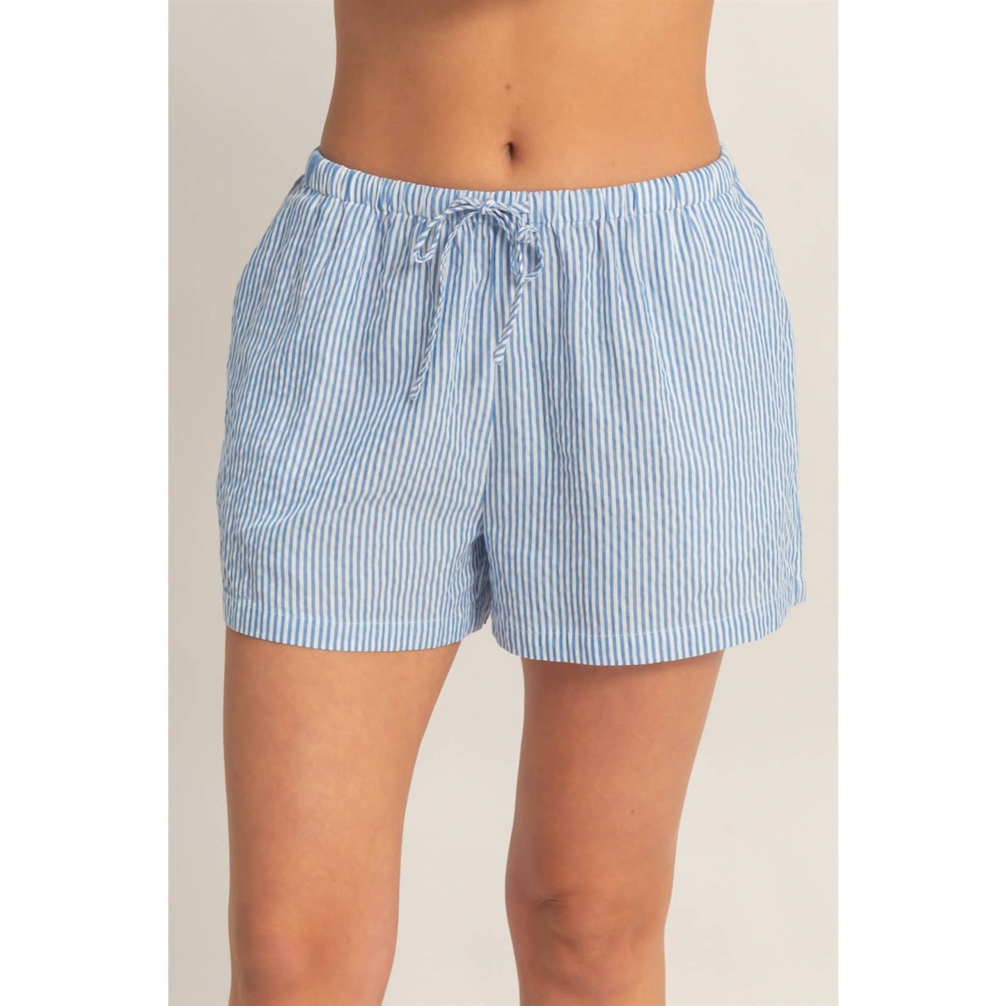Coastal Ease Stripe Shorts