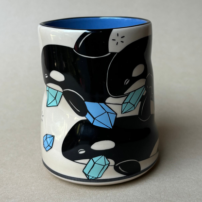 Lucky Orca Cup  XLarge Ceramic Mug
