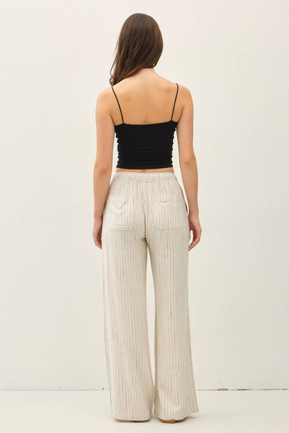 Effortless Striped Linen Pant