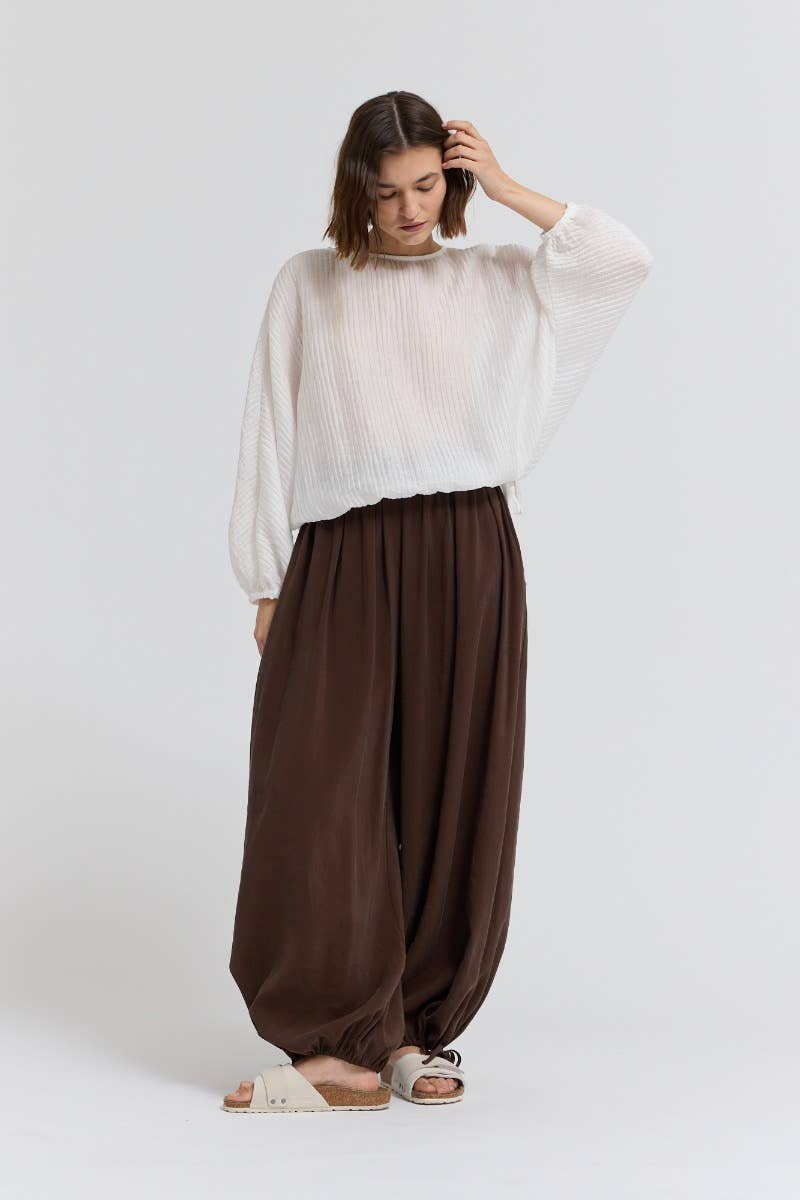 Taylor Shirred Sleeve Blouse