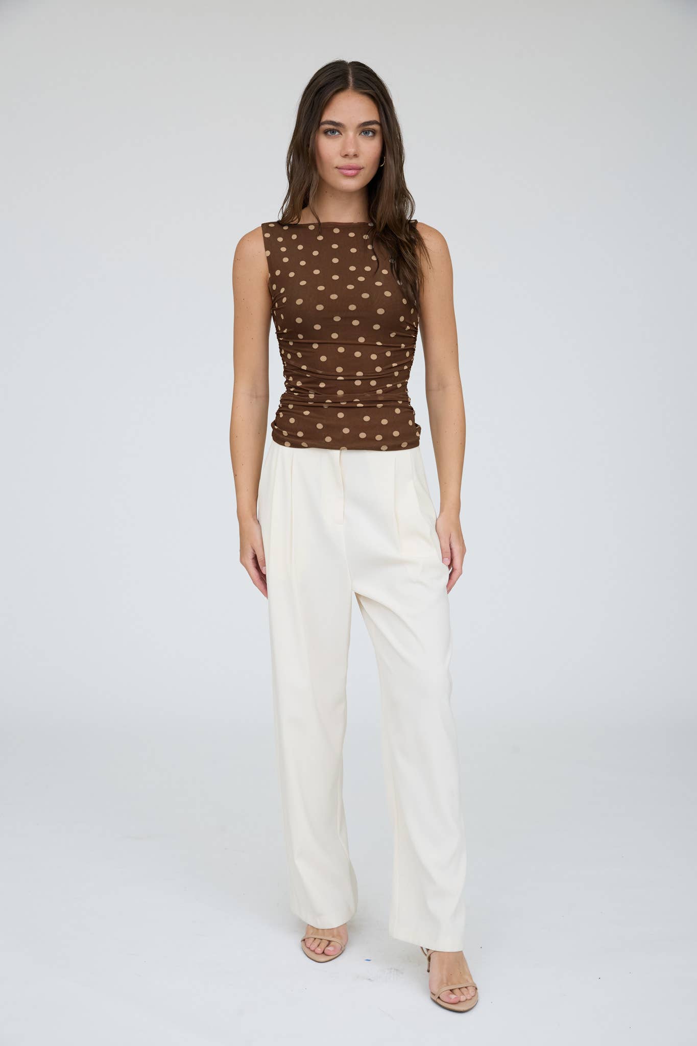 Moonlight Dot Mesh Top