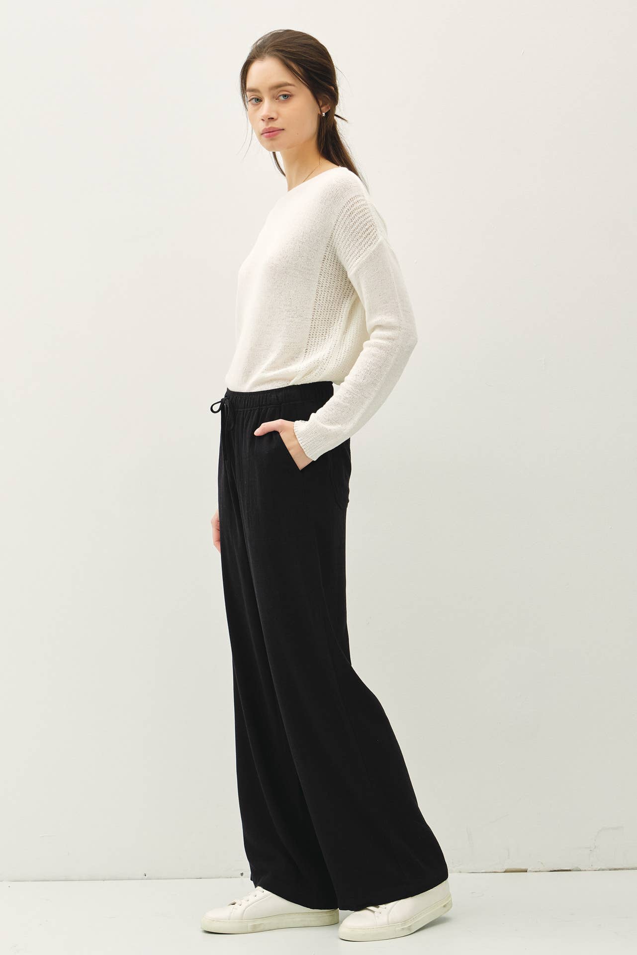 Effortless Striped Linen Pant