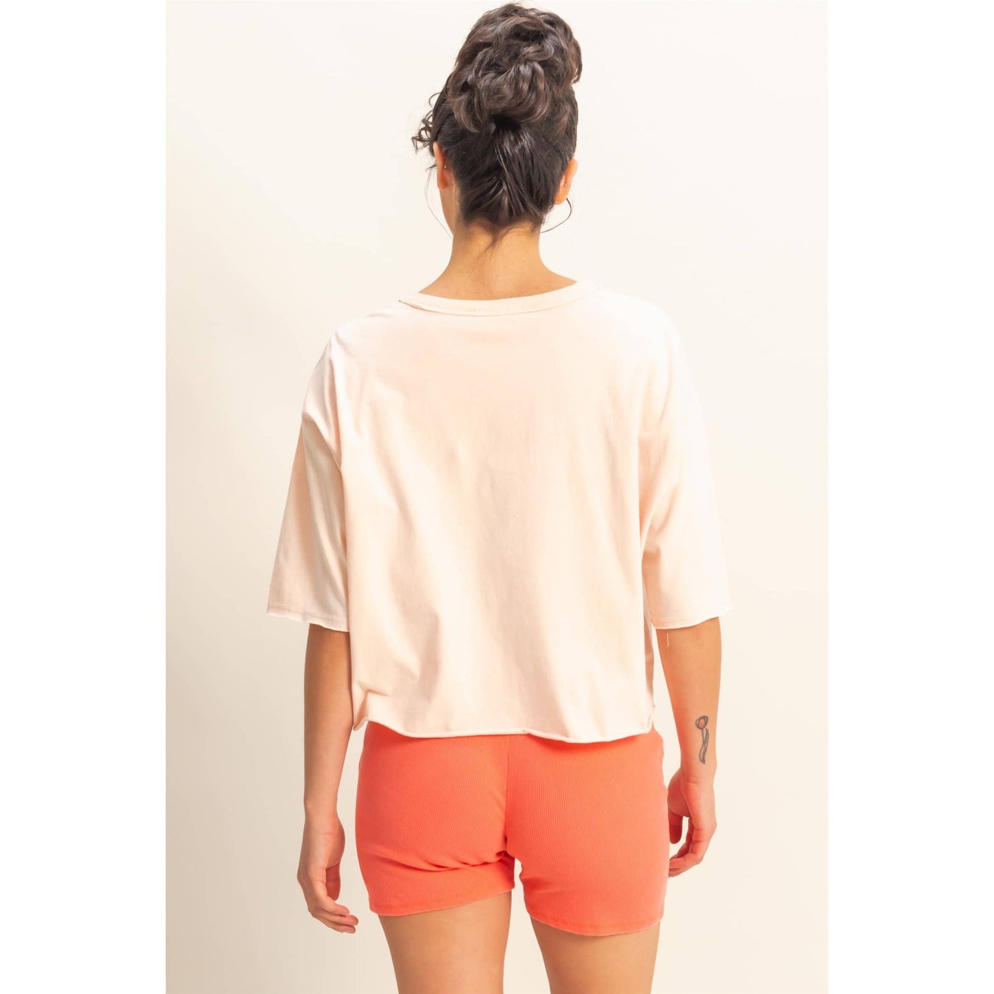 Essential Drop Shoulder Crew Neck Wide Fit Tee