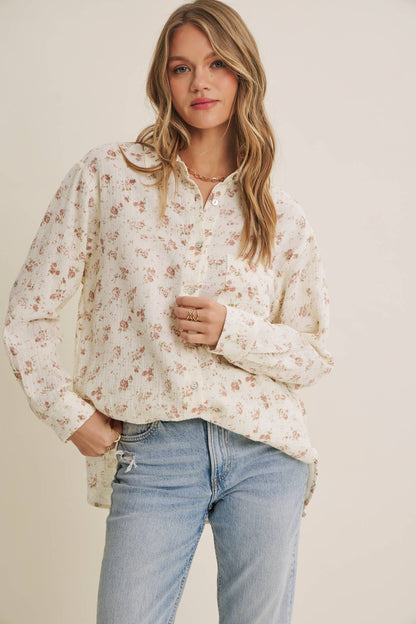 Soft Wind Floral Top