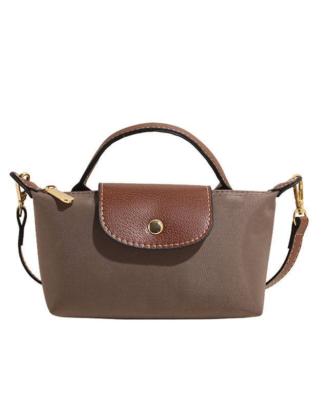 Simple Color Block Crossbody Bag