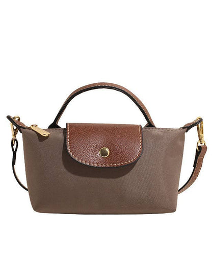 Simple Color Block Crossbody Bag