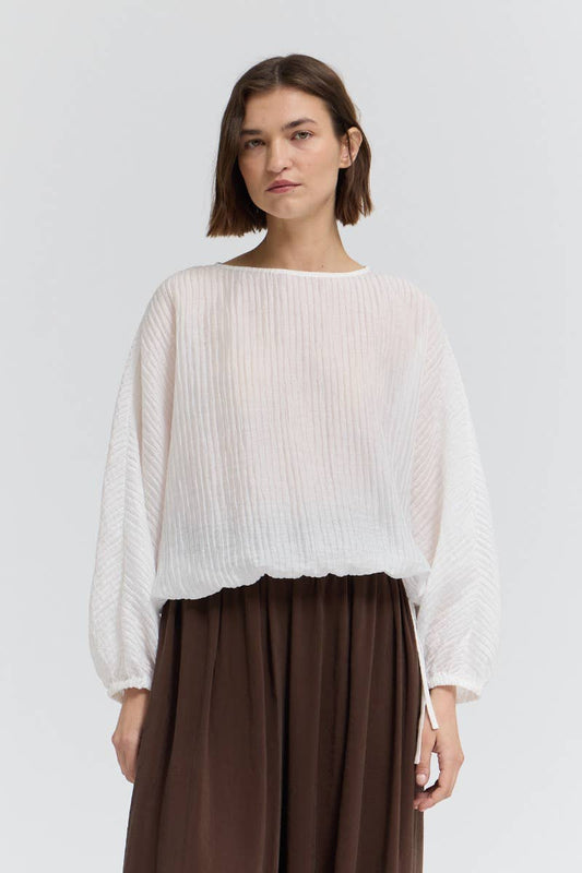 Taylor Shirred Sleeve Blouse
