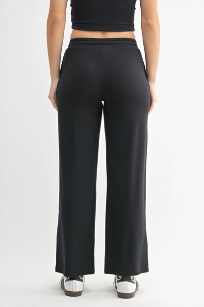 Brushed Wide Leg Lounge Pants