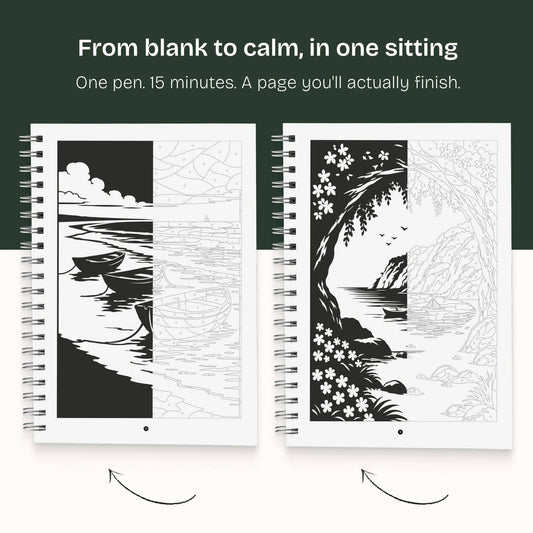 One Color Coloring Book - Ocean Edition