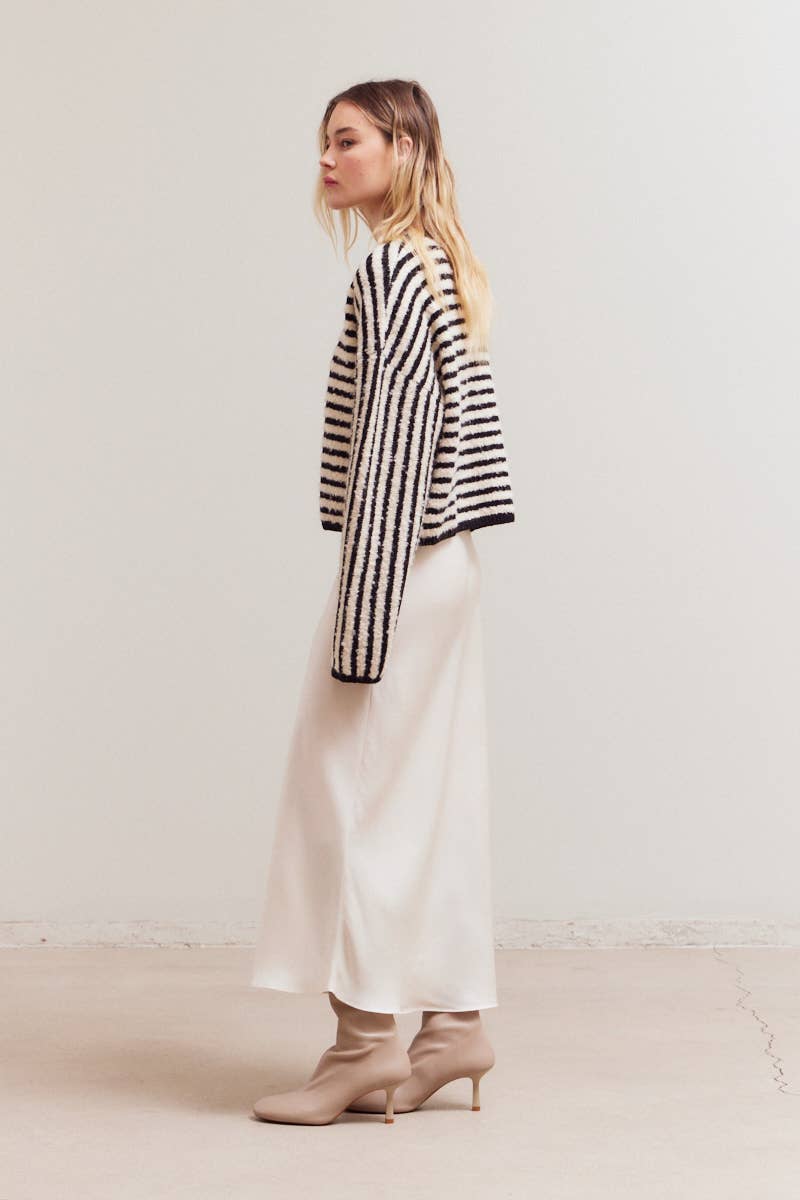 Striped Casual Knit Sweater