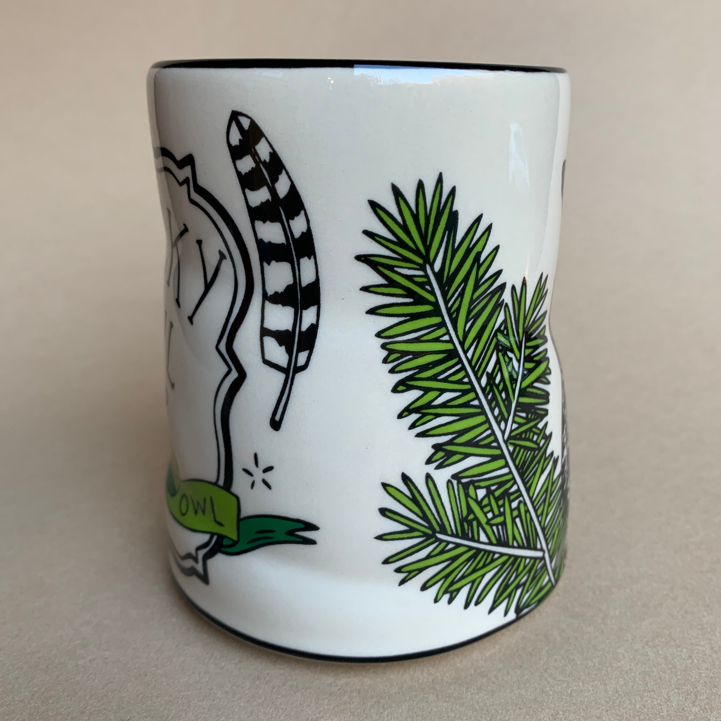Lucky Great Horned Owl Mug - XL