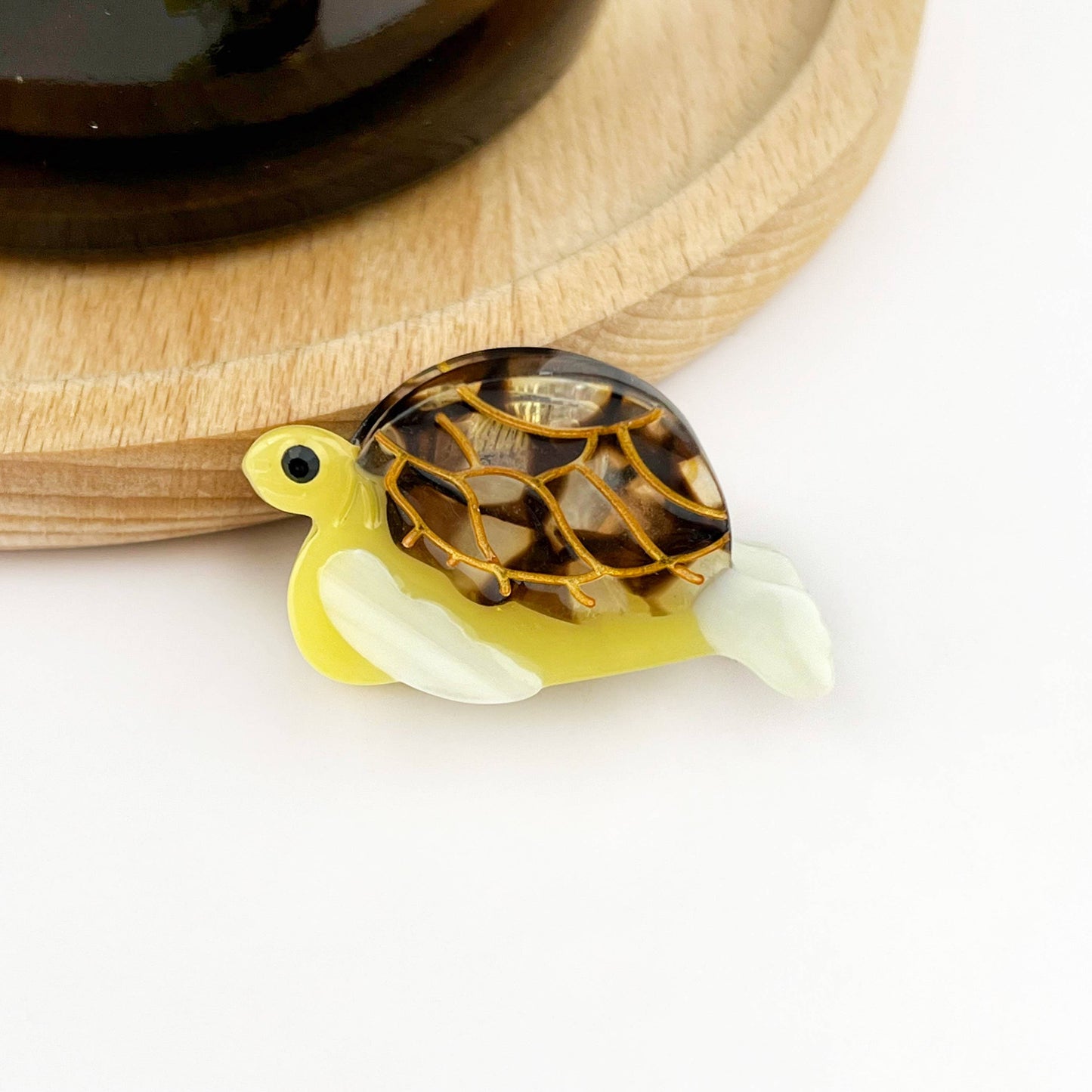 Green Turtle Hair Clip