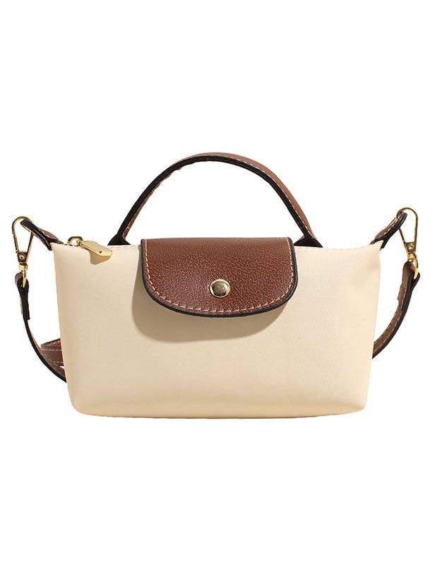 Simple Color Block Crossbody Bag