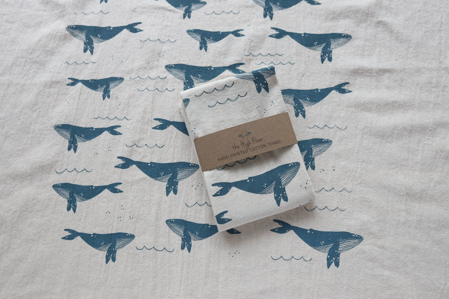 Whale Kitchen Towel, Coastal Kitchen Decor 