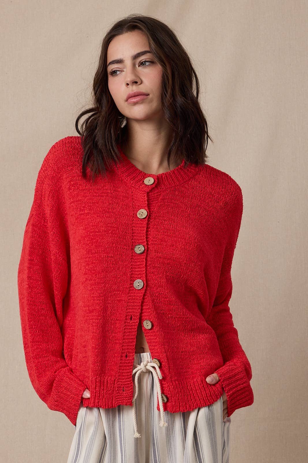 Sadie Lghtweight Button Up Cardi