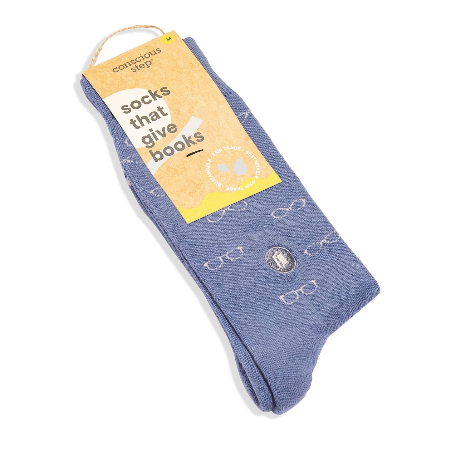 Socks that Give Books (Blue Glasses)