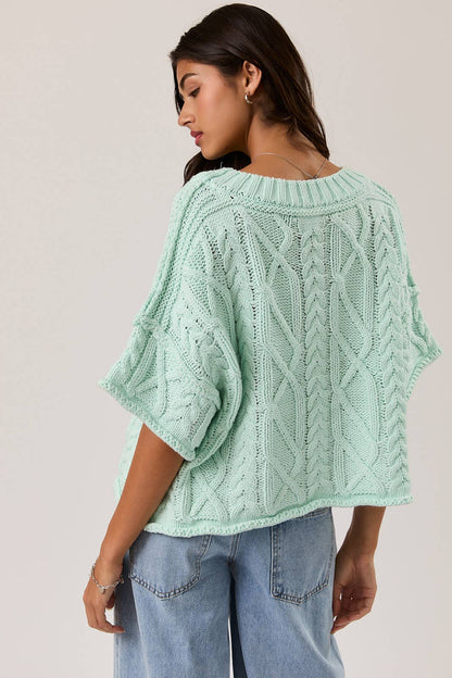 Relaxed Coastal Cable Knit