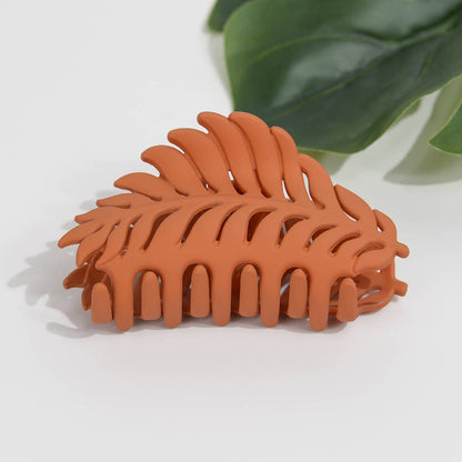 Matte Leaf Hair Claw Clip