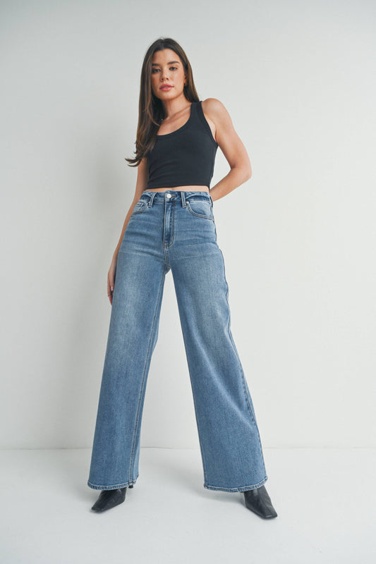 DP689 - MED - HR Palazzo Wide Leg