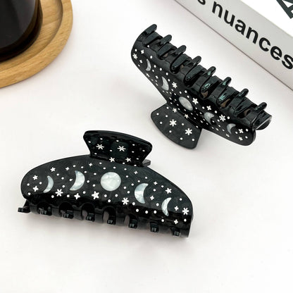 Black Starry Night Hair Clip