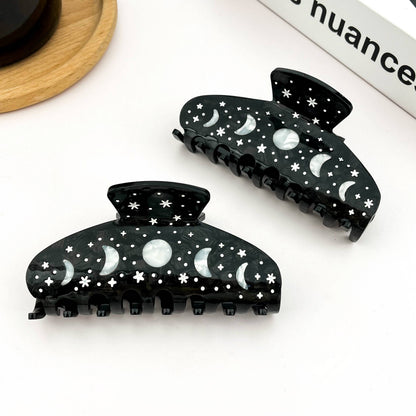 Black Starry Night Hair Clip