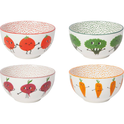 *Set of 4* Funny Food Bowls